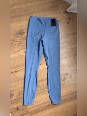 High-Waist Blue Leggings